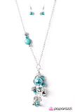 Paparazzi "Wishful Thinking" Blue Necklace & Earring Set Paparazzi Jewelry