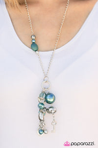 Paparazzi "Wishful Thinking" Blue Necklace & Earring Set Paparazzi Jewelry