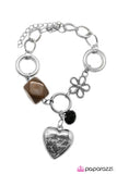 Paparazzi "With All My Heart" Brown Bracelet Paparazzi Jewelry