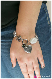 Paparazzi "With All My Heart" White Bracelet Paparazzi Jewelry