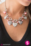 Paparazzi "With All Your Heart" Orange Necklace & Earring Set Paparazzi Jewelry