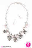 Paparazzi "With All Your Heart" Pink Necklace & Earring Set Paparazzi Jewelry