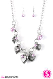 Paparazzi "With All Your Heart" Purple Necklace & Earring Set Paparazzi Jewelry