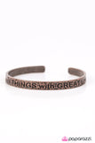 Paparazzi "With Great Love - Copper" bracelet Paparazzi Jewelry