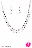 Paparazzi "With Open Hearts" Purple Necklace & Earring Set Paparazzi Jewelry