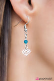 Paparazzi "With Open Hearts" Blue Necklace & Earring Set Paparazzi Jewelry