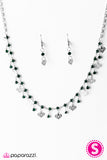 Paparazzi "With Open Hearts" Green Necklace & Earring Set Paparazzi Jewelry