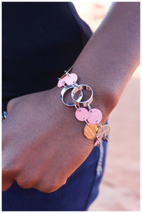 Paparazzi "Without A Care In the World - Pink" bracelet Paparazzi Jewelry