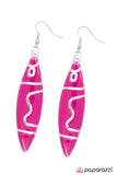 Paparazzi "Without A Paddle - Pink" earring Paparazzi Jewelry