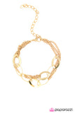 Paparazzi "Without A Trace - Gold" bracelet Paparazzi Jewelry