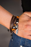 Paparazzi "Without FEATHER Ado - Orange" bracelet Paparazzi Jewelry