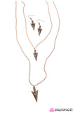 Paparazzi "With Style To SPEAR - Copper" necklace Paparazzi Jewelry