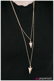 Paparazzi "With Style To SPEAR - Gold" necklace Paparazzi Jewelry