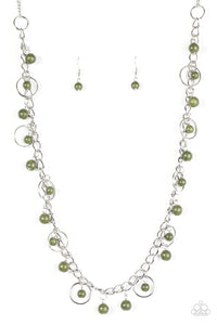 Paparazzi "Wolf Creek" Green Necklace & Earring Set Paparazzi Jewelry