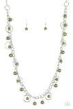 Paparazzi "Wolf Creek" Green Necklace & Earring Set Paparazzi Jewelry