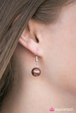Paparazzi "Woman Of The Year" Brown Necklace & Earring Set Paparazzi Jewelry