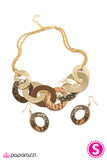 Paparazzi "Wonderfully Wicked" Gold Necklace & Earring Set Paparazzi Jewelry