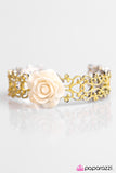 Paparazzi "Wonderland Tea Party - Yellow" bracelet Paparazzi Jewelry