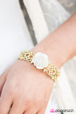 Paparazzi "Wonderland Tea Party - Yellow" bracelet Paparazzi Jewelry