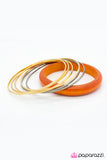 Paparazzi "WOOD If I Could - Orange" bracelet Paparazzi Jewelry