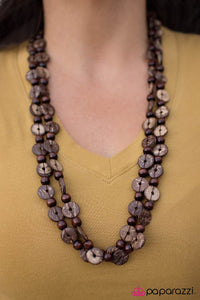 Paparazzi "Woodnt You Like To Know - Brown" necklace Paparazzi Jewelry