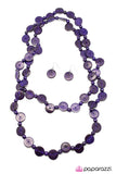 Paparazzi "Woodnt You Like to Know" Purple Necklace & Earring Set Paparazzi Jewelry