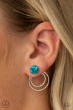 Paparazzi "Word Gets Around" Blue  Earrings Paparazzi Jewelry