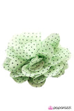 Paparazzi "Work Hard, Play Hard-Green" hair clip Paparazzi Jewelry
