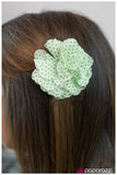 Paparazzi "Work Hard, Play Hard-Green" hair clip Paparazzi Jewelry