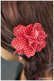 Paparazzi "Work Hard, Play Hard - Red" hair clip Paparazzi Jewelry