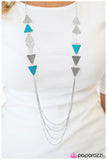 Paparazzi "Working Girl - Blue" necklace Paparazzi Jewelry