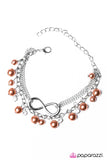 Paparazzi "World Without End - Orange" bracelet Paparazzi Jewelry