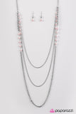 Paparazzi "Worth The RITZ" Pink Necklace & Earring Set Paparazzi Jewelry