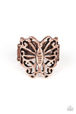 Paparazzi "Wouldnt Hurt a BUTTERFLY" Copper Ring Paparazzi Jewelry