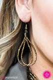 Paparazzi "WRAP Battle" Brass Necklace & Earring Set Paparazzi Jewelry