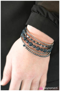 Paparazzi "WRAP Star - Blue" bracelet Paparazzi Jewelry