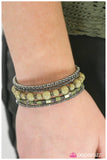 Paparazzi "WRAP Star - Green" bracelet Paparazzi Jewelry