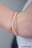 Paparazzi "Wrap The Wrap - Rose Gold" bracelet Paparazzi Jewelry