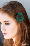 Paparazzi "Wuthering Heights - Green" hair clip Paparazzi Jewelry