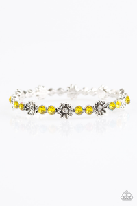 Paparazzi "Daffodil Diva" Yellow Bracelet Paparazzi Jewelry
