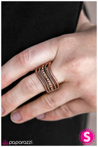 Paparazzi "You Are BRILLIANT!" Copper Ring Paparazzi Jewelry