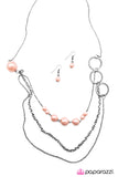 Paparazzi "You Are Crimping My Style" Pink Necklace & Earring Set Paparazzi Jewelry