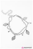 Paparazzi "You Better BeLEAF It" White Bracelet Paparazzi Jewelry