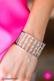Paparazzi "You Can Thank Me LADDER" White Bracelet Paparazzi Jewelry