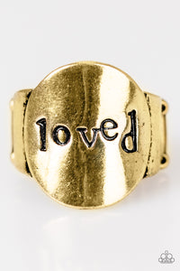 Paparazzi "You Deserve Love" Brass Ring Paparazzi Jewelry