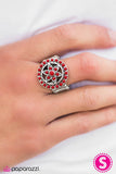 Paparazzi "You Drive Me DAISY! - Red Ring" ring Paparazzi Jewelry