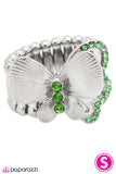 Paparazzi "You Give Me Butterflies" Green Ring Paparazzi Jewelry