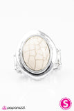 Paparazzi "You Have My Attention - White" ring Paparazzi Jewelry
