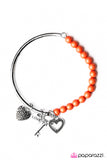 Paparazzi "You Hold The Key" Orange Bracelet Paparazzi Jewelry