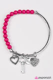 Paparazzi "You Hold The Key" Pink Bracelet Paparazzi Jewelry